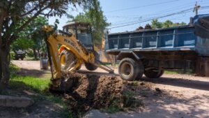 SÁENZ PEÑA. El municipio lleva adelante la construcción de veredas en distintos barrios